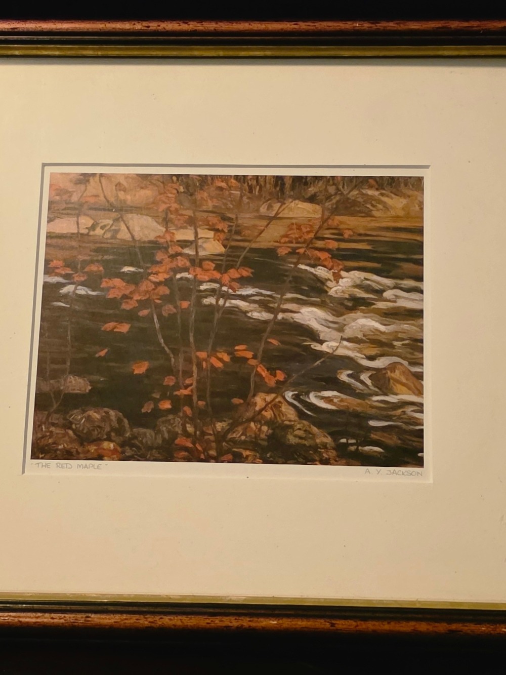 4/$97 Deal! Vintage Group Of Seven 'Red Maple' Art Print